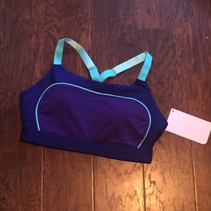 NWT Navy Blue Fabletics Sports Bra